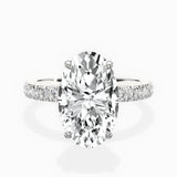 Martini Hidden Halo Engagement Ring