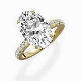 Martini Hidden Halo Engagement Ring
