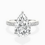 Martini Hidden Halo Engagement Ring