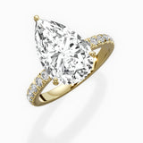 Martini Hidden Halo Engagement Ring