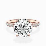 Martini Hidden Halo Engagement Ring