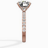 Martini Hidden Halo Engagement Ring