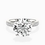 Martini Hidden Halo Engagement Ring