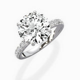Martini Hidden Halo Engagement Ring