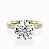 Martini Hidden Halo Engagement Ring