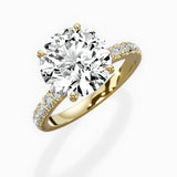 Martini Hidden Halo Engagement Ring