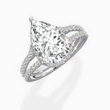 Milgrain Cathedral Halo Engagement Ring