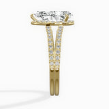 Milgrain Cathedral Halo Engagement Ring