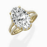 Milgrain Cathedral Halo Engagement Ring