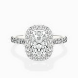 Secret Diamond Halo Engagement Ring