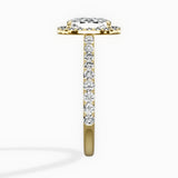 Secret Diamond Halo Engagement Ring