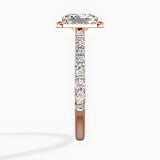 Secret Diamond Halo Engagement Ring