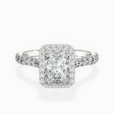 Secret Diamond Halo Engagement Ring