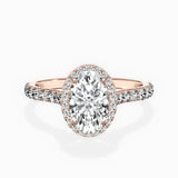 Secret Diamond Halo Engagement Ring