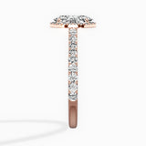 Secret Diamond Halo Engagement Ring