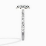 Secret Diamond Halo Engagement Ring