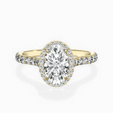 Secret Diamond Halo Engagement Ring
