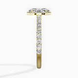 Secret Diamond Halo Engagement Ring