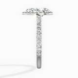 Secret Diamond Halo Engagement Ring