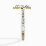 Secret Diamond Halo Engagement Ring