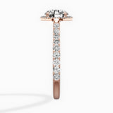 Secret Diamond Halo Engagement Ring