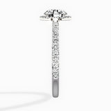 Secret Diamond Halo Engagement Ring