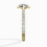 Secret Diamond Halo Engagement Ring