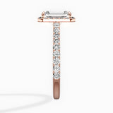 Secret Diamond Halo Engagement Ring