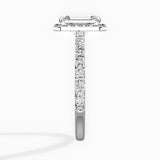 Secret Diamond Halo Engagement Ring