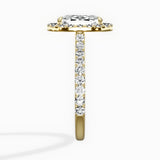 Secret Diamond Halo Engagement Ring