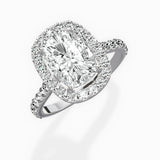 Secret Diamond Halo Engagement Ring