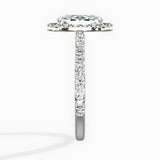 Secret Diamond Halo Engagement Ring