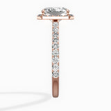Secret Diamond Halo Engagement Ring