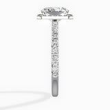 Secret Diamond Halo Engagement Ring