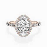 Secret Diamond Halo Engagement Ring