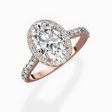 Secret Diamond Halo Engagement Ring
