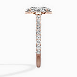 Secret Diamond Halo Engagement Ring