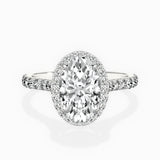 Secret Diamond Halo Engagement Ring