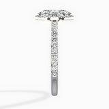 Secret Diamond Halo Engagement Ring