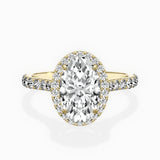 Secret Diamond Halo Engagement Ring