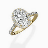 Secret Diamond Halo Engagement Ring