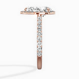 Secret Diamond Halo Engagement Ring