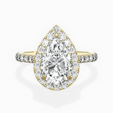 Secret Diamond Halo Engagement Ring