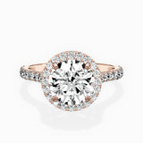 Secret Diamond Halo Engagement Ring