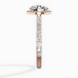 Secret Diamond Halo Engagement Ring