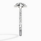 Secret Diamond Halo Engagement Ring