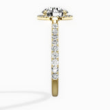 Secret Diamond Halo Engagement Ring
