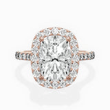 Secret Diamond Halo Engagement Ring