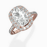 Secret Diamond Halo Engagement Ring