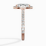 Secret Diamond Halo Engagement Ring